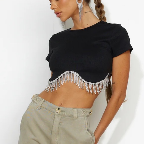 Hello Molly Sparkle Black Top - Picture 4 of 13